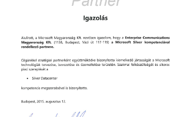 Microsoft Silver Partner az Enterprise Group